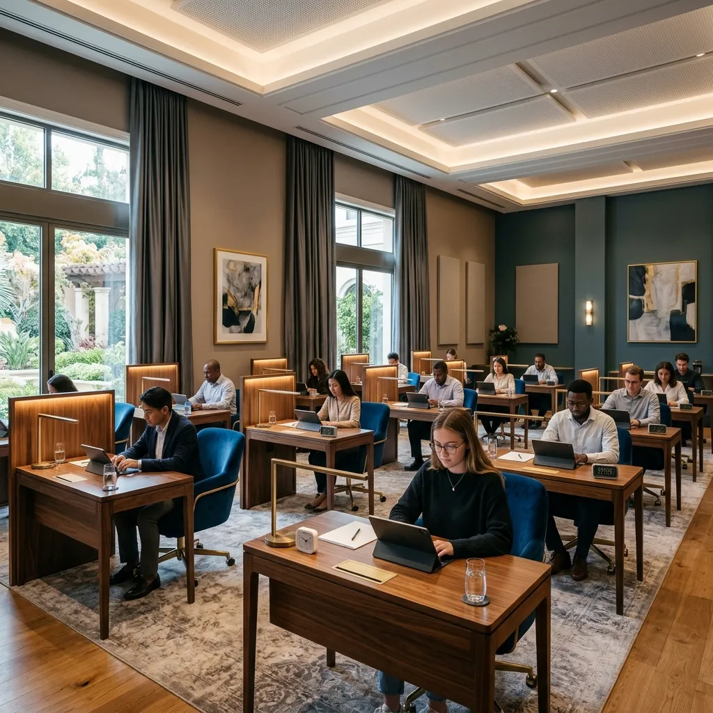 Rethinking Standardized Testing Environments via luxury interior design trends